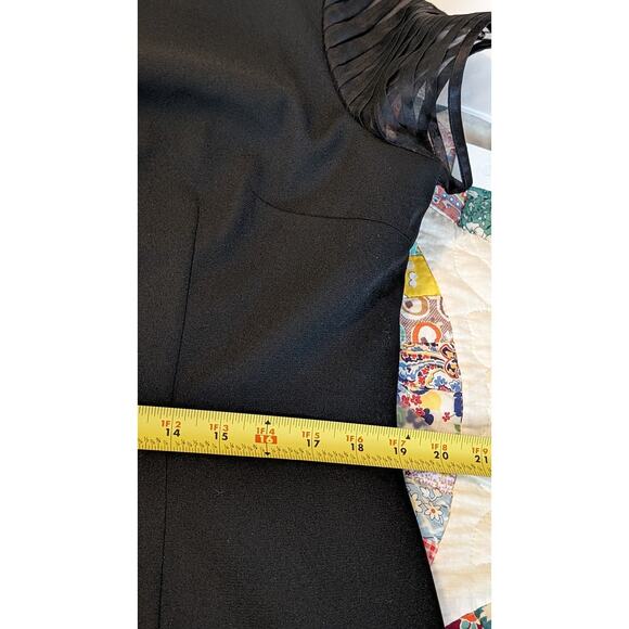Talbots NWT Maxi Length Black Formal Dress With Sheer Short Sleeves Womens Sz 16 - Picture 13 of 16